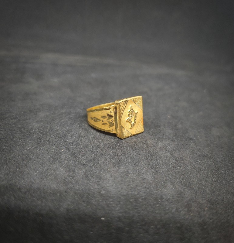 18kt Gold Ring God Design For Mens – Welcome to Rani Alankar